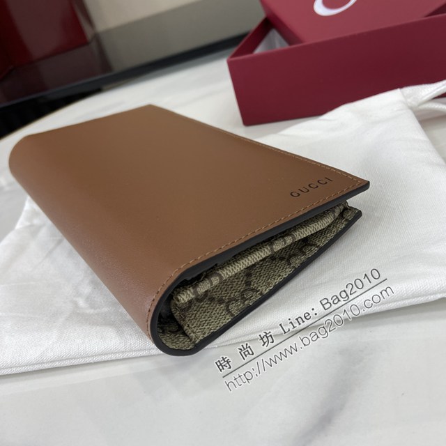 Gucci專櫃古馳最新款Emblem系列對折長夾錢包 jh2596型號：818955